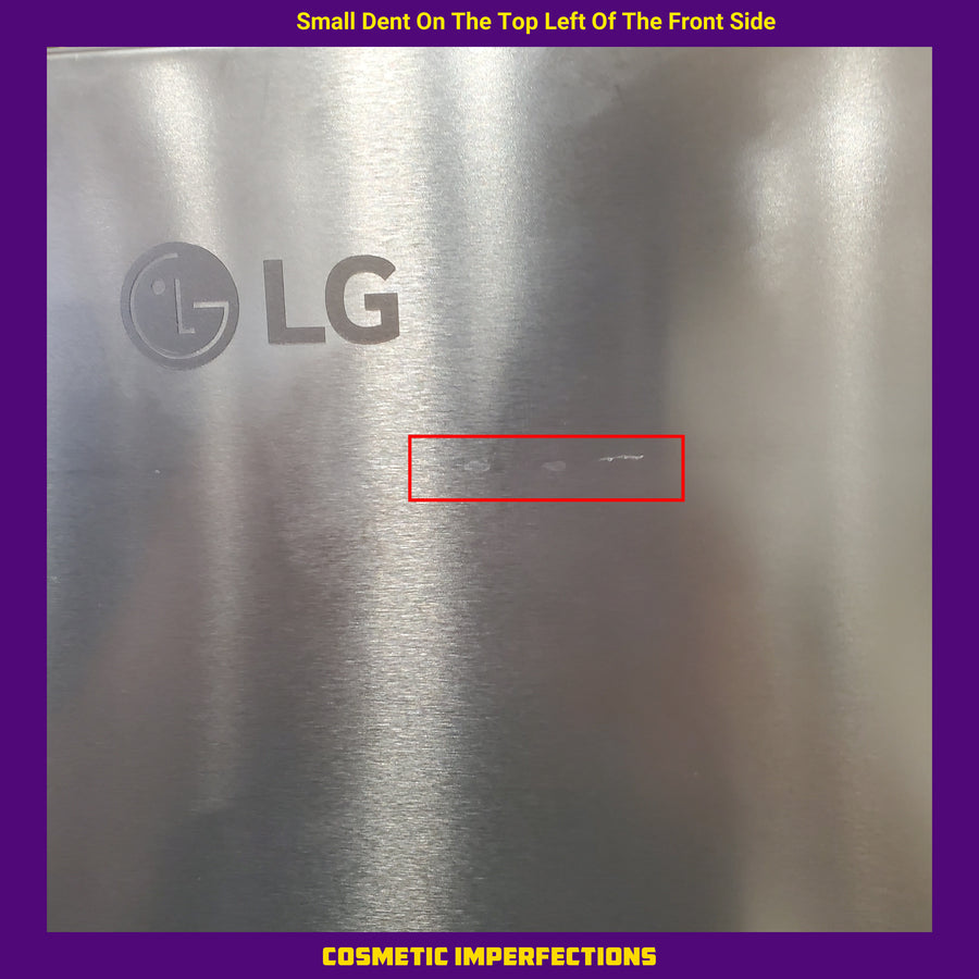 LG Counter-Depth 25.5-cu ft 36-in Wide French Door Refrigerator with Ice Maker ENERGY STAR Certified in PrintProof Stainless Steel LF26C6230V - Scratch & Dent (Moderate)