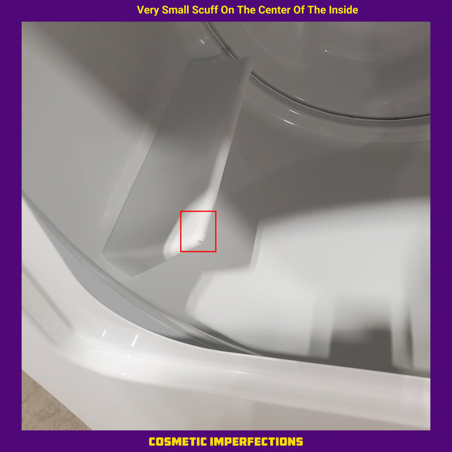 Whirlpool White Electric Extra Large 7.0 Cu. Ft. Dryer with Wrinkle Shield 22421740 - WED4815EW - Scratch & Dent (Minor)