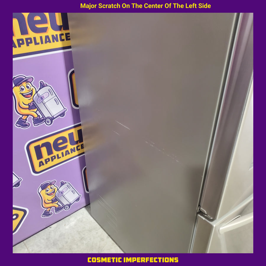 LG 28 cu. ft. 3 Door French Door, Ice and Water with Single Ice Maker in Printproof Stainless Steel LRFS28XBS - Scratch & Dent (Moderate)