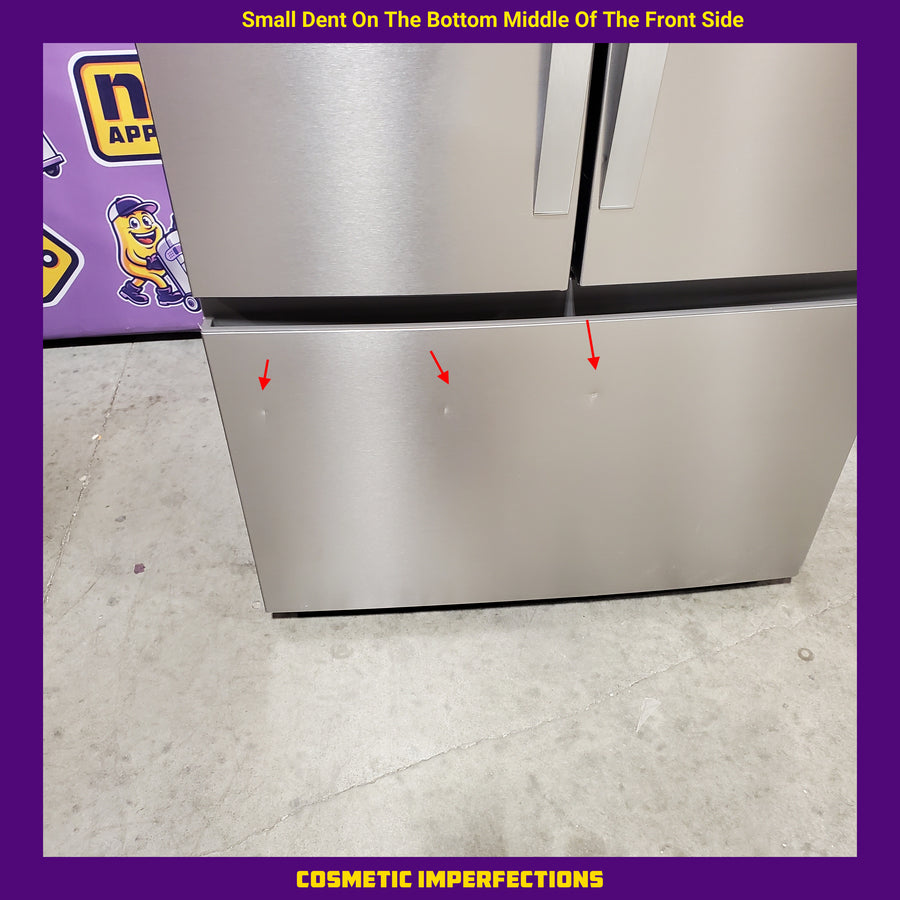 Whirlpool French Door 30 cu ft Refrigerator in Fingerprint Resistant Stainless Finish with In-Door Water and Ice Maker - 30 cu. ft. WRFF3536SZ - Scratch & Dent (Minor)