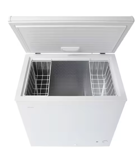 Vissani 6.9 cu. ft. Manual Defrost Chest Freezer in White, Garage Ready with LED Light Type SA321 - DCM7QRWW - Open Box