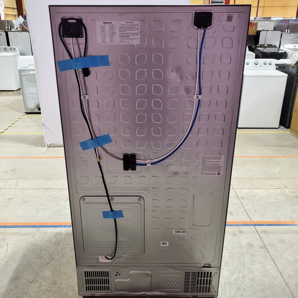 Hisense PureFlat 25.6-cu ft 4-Door Smart French Door ENERGY STAR Refrigerator in Stainless Steel with Ice Maker, Water and Ice Dispenser 24SD52 - HRM260N6TSE - Scratch & Dent (Moderate)