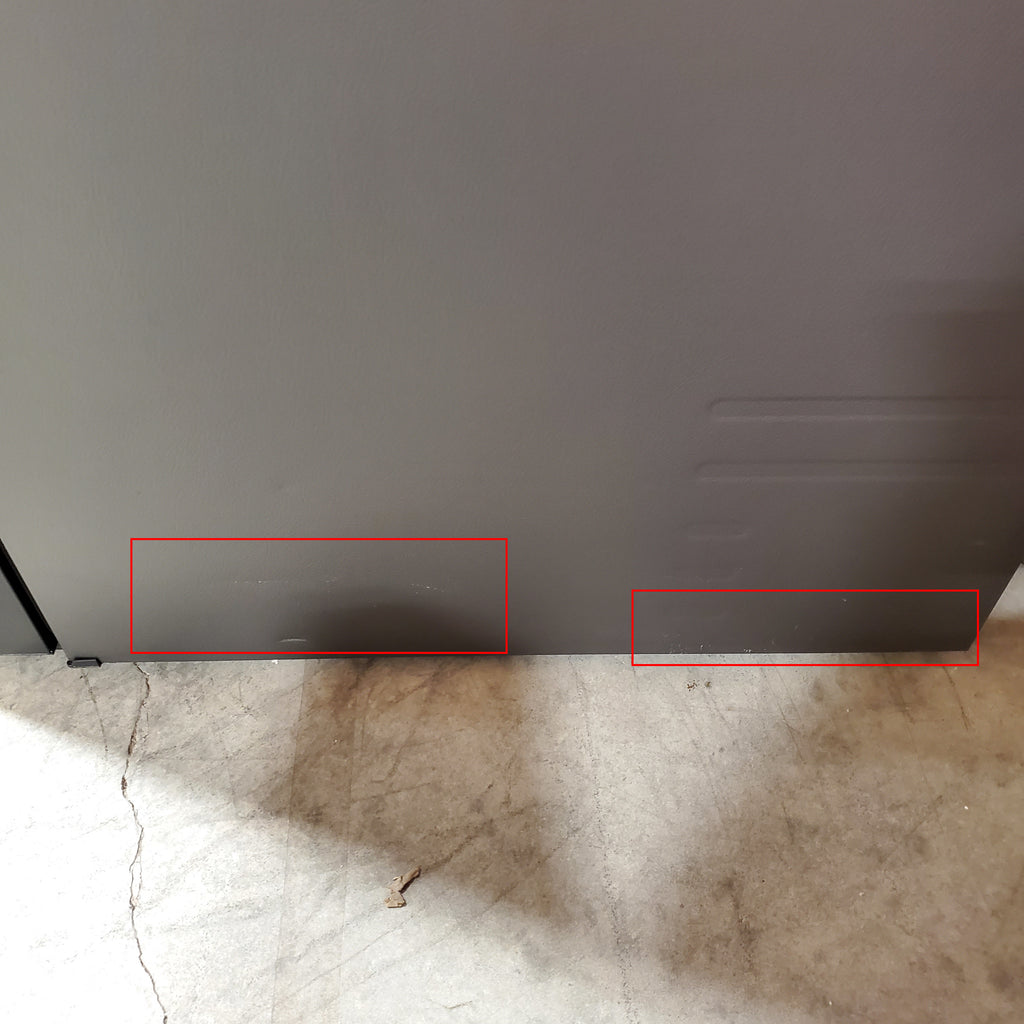 Samsung Bespoke White Glass 3 Door French Door 30 Cu. Ft. Refrigerator with Beverage Center 3SD878 - RF30BB660012 - Scratch & Dent (Minor)