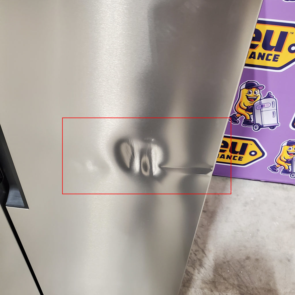 Hamilton Beach 15.6-cu ft Counter-Depth 32-in Wide Side-by-Side Refrigerator in Stainless Steel 25SD038 - HZ8551 - Scratch & Dent (Moderate)