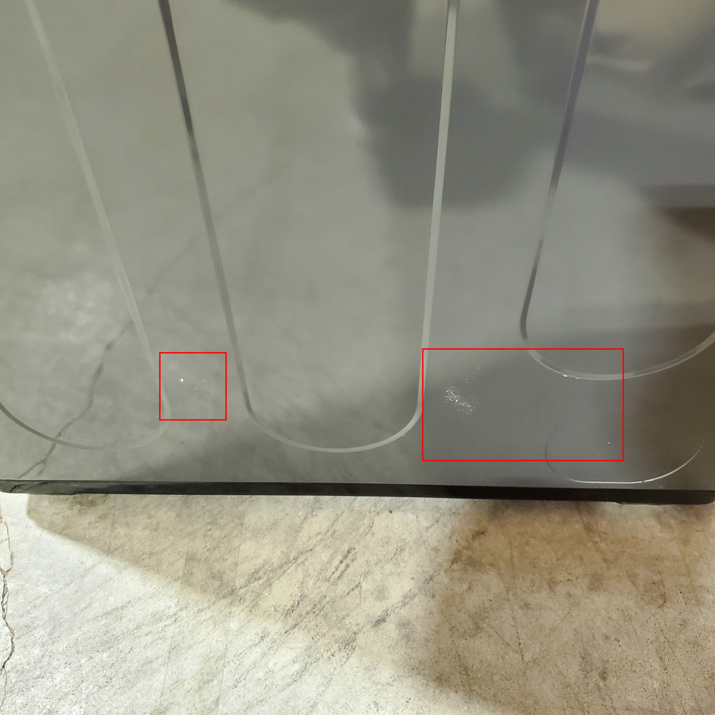 LG 7.3 cu. ft. Ultra Large High Efficiency Electric Dryer in Monochrome Grey 24SD13 - DLE6100M - Scratch & Dent (Minor)