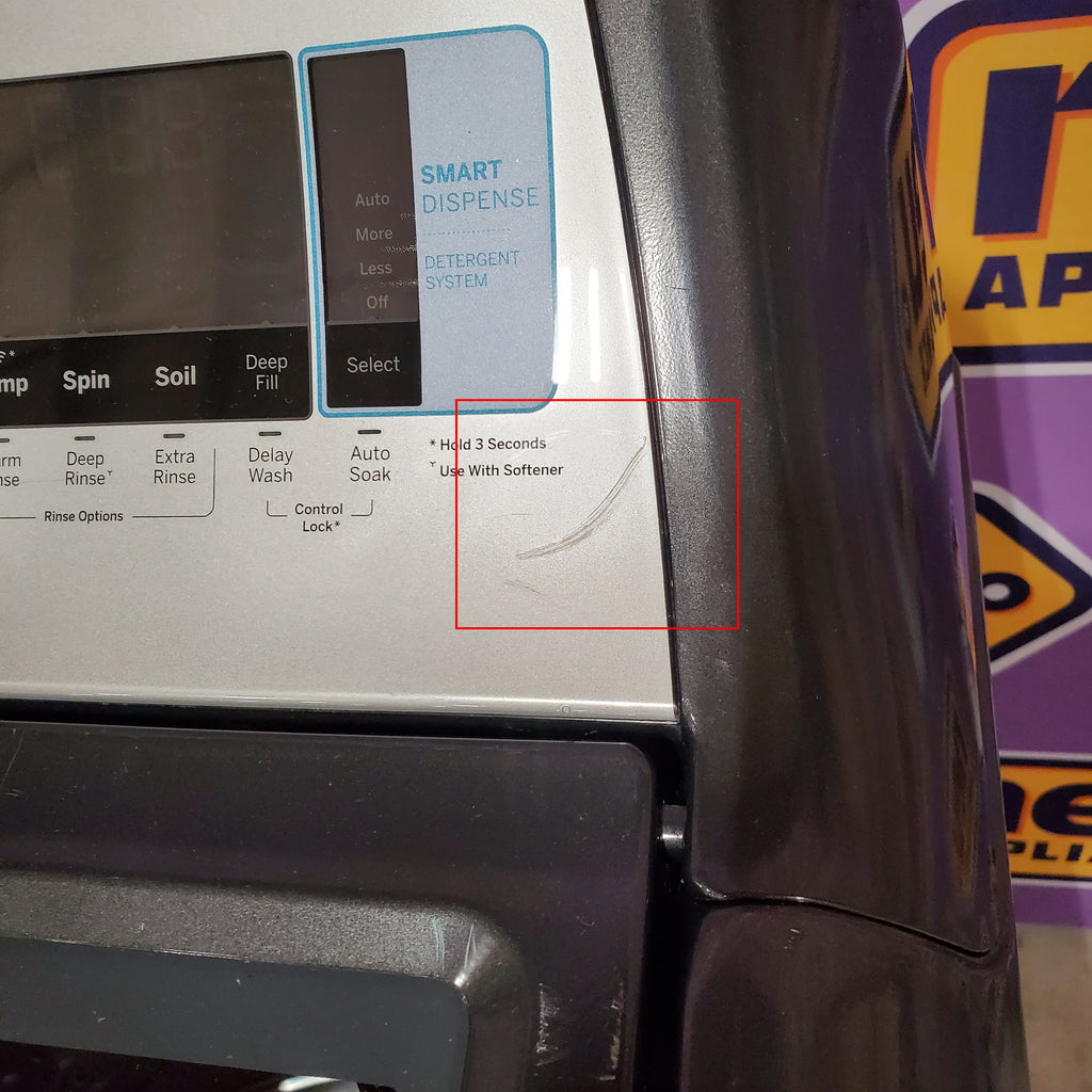Pictures of GE® ENERGY STAR® 5.2 cu. ft. Capacity Smart Top Load Washer with Sanitize w/Oxi and SmartDispense 1CR5106 - GTW840CPNDG - Certified Refurbished - Neu Appliance Outlet - Discount Appliance Outlet in Austin, Tx