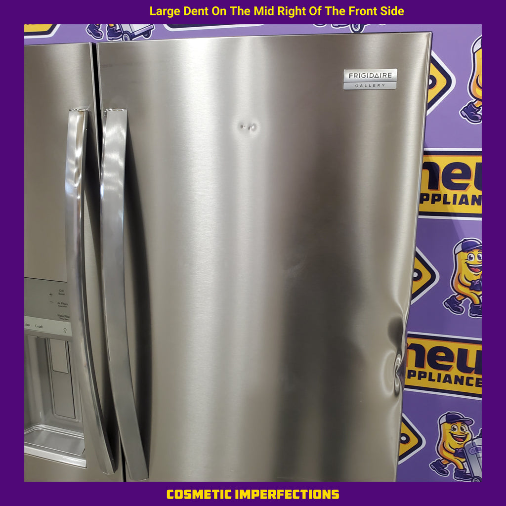 Pictures of Frigidaire Gallery 22 Cu. Ft. 4-Door Counter-depth French Door Refrigerator with Ice Maker (Fingerprint Resistant Stainless Steel) ENERGY STAR GRMC2273CF - Scratch and Dent (Major) - Neu Appliance Outlet - Discount Appliance Outlet in Austin, Tx