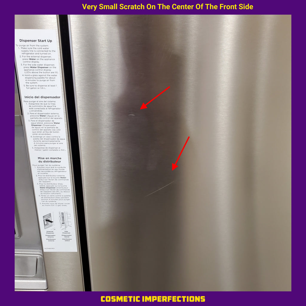 Frigidaire Gallery 22 Cu. Ft. Counter-Depth 4-Door Energy Star Certified Refrigerator in Smudge-Proof Stainless Steel 4SD246 - GRQC2255BF - Scratch & Dent (Minor)