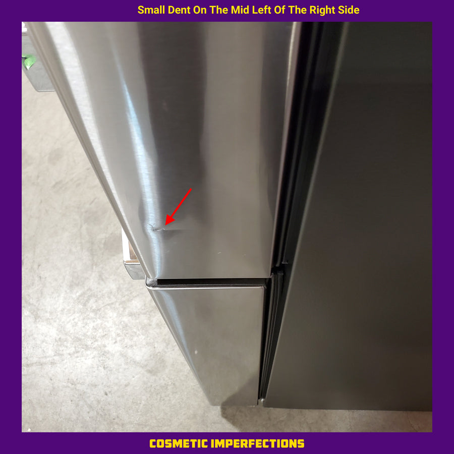 GE Profile 28.7 cu. ft. 4-Door French Door Refrigerator in Stainless Steel with Dual-Dispense Autofill Pitcher 22136SD342 - PGE29BYTFS - Scratch & Dent (Moderate)