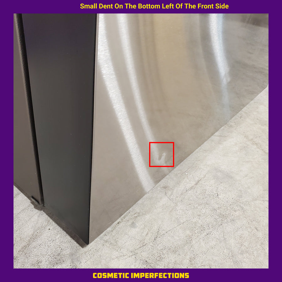 Samsung Bespoke Counter-Depth 22.5-cu ft 4 -Door Smart Compatible French Door Refrigerator with Dual Ice Maker with Water Dispenser and Door within Door in Stainless Steel ENERGY STAR Certified 30133SD138 - RF23BB8900QK - Scratch & Dent (Minor)