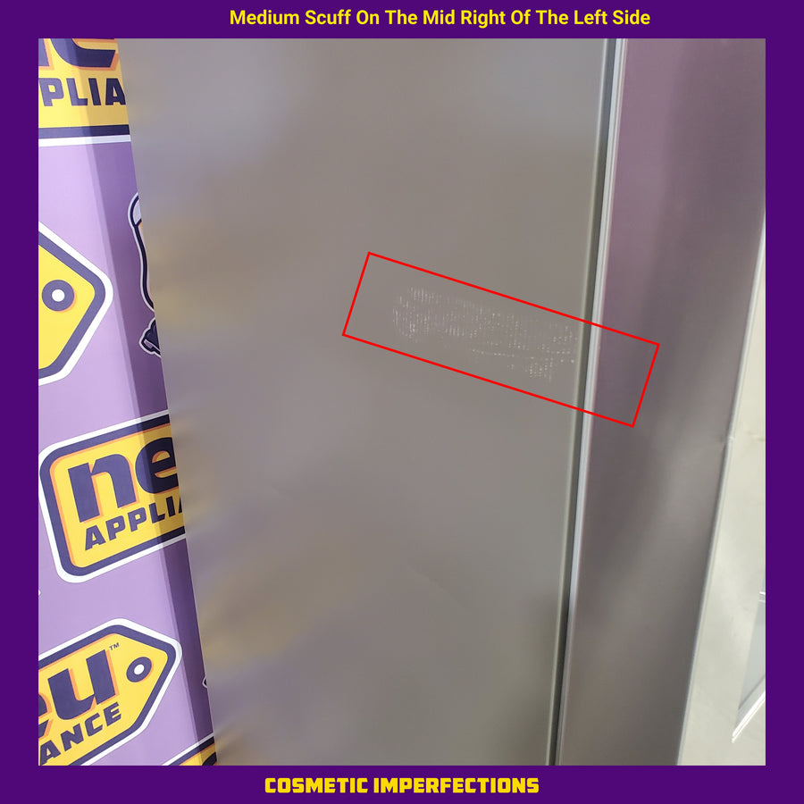 LG 26 cu. ft. Counter-Depth French Door Refrigerator in Stainless Steel with Mirror InstaView™ LRYKC2606S - Scratch & Dent (Minor)