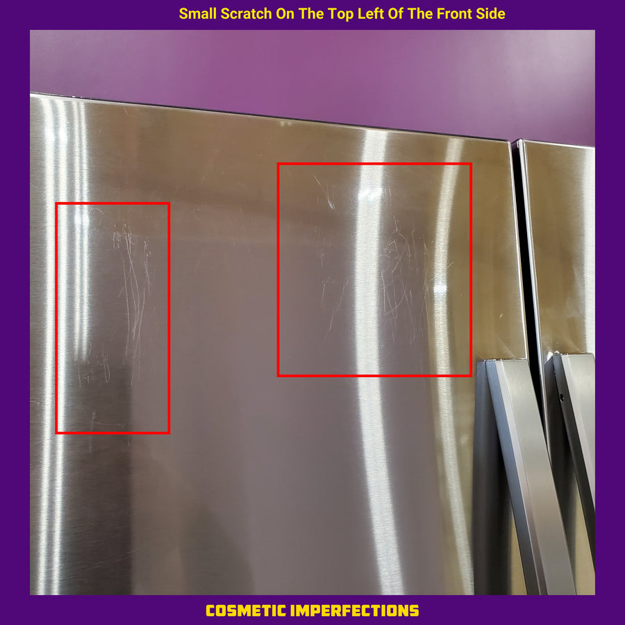 Samsung Stainless Steel 30 cu. ft. Mega Capacity 3-Door French Door Refrigerator with Family Hub™  RF32CG5900SRAA - Scratch & Dent (Major)