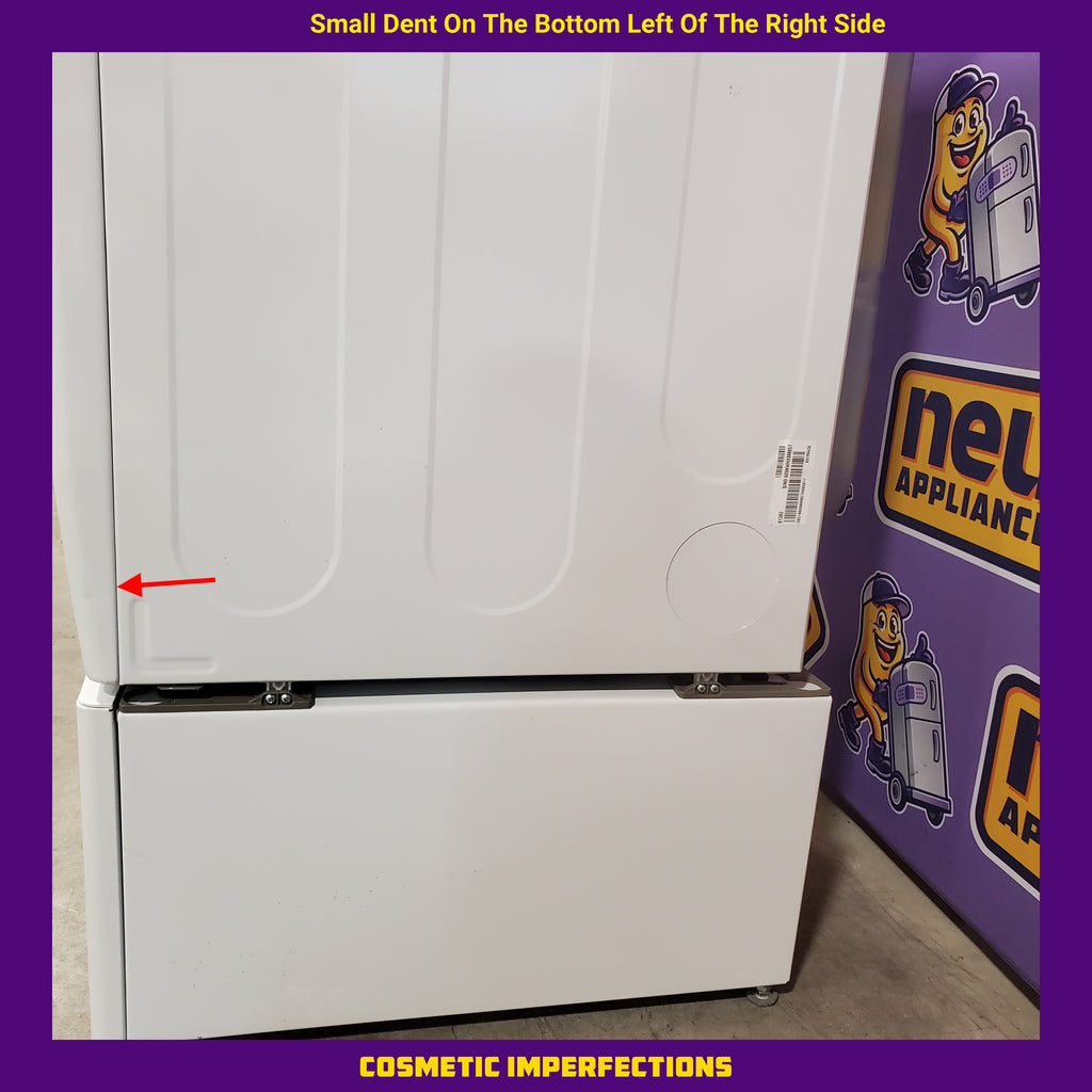 Kenmore 27-Inch 7.4 Cu Ft Electric Dryer Machine with Steam in White 6SD149 - 796.81382410 - Scratch & Dent (Minor)