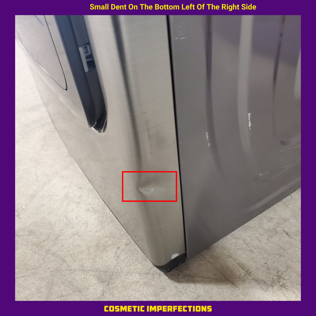 Samsung 4.7 cu. ft. Large Capacity Smart Top Load Washer with Active WaterJet in Brushed Black WA47CG3500AVA4 - Scratch & Dent (Minor) and Samsung Platinum Electric 7.4 Cu. Ft. Dryer with Sensor Dry DVE45T3400P - Certified Refurbished