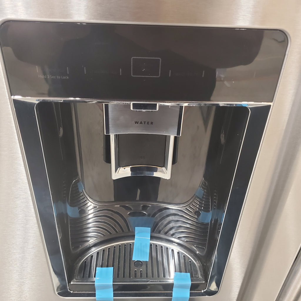 Pictures of KitchenAid 23.8 cu. ft. 36" Counter-Depth French Door Platinum Interior Refrigerator with PrintShield™ Finish KRFC704FPS - Scratch and Dent (Minor) - Neu Appliance Outlet - Discount Appliance Outlet in Austin, Tx