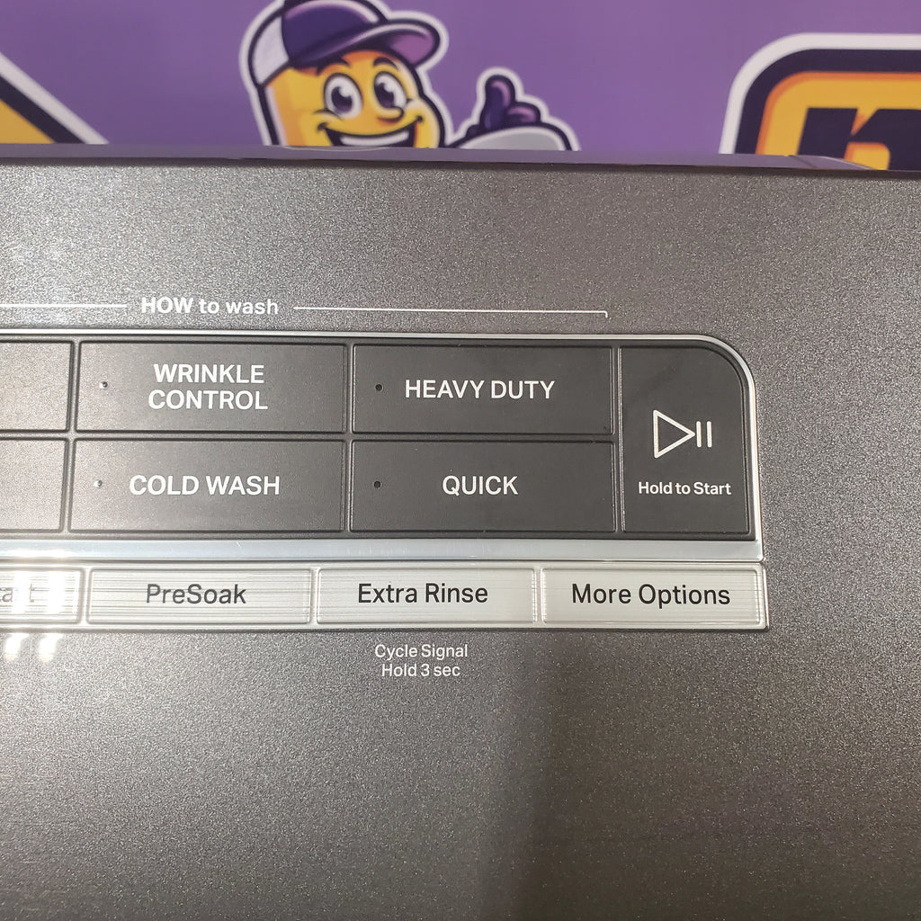 Pictures of Whirlpool Chrome Shadow 5.2 - 5.3 cu. ft. ENERGY STAR Top Load Washer with 2 in 1 Removable Agitator and Load & Go™ dispenser WTW8127LC and 7.4 cu. ft. Top Load Electric Dryer with Advanced Moisture Sensing WED8127LC - Scratch & Dent - Minor - Neu Appliance Outlet - Discount Appliance Outlet in Austin, Tx