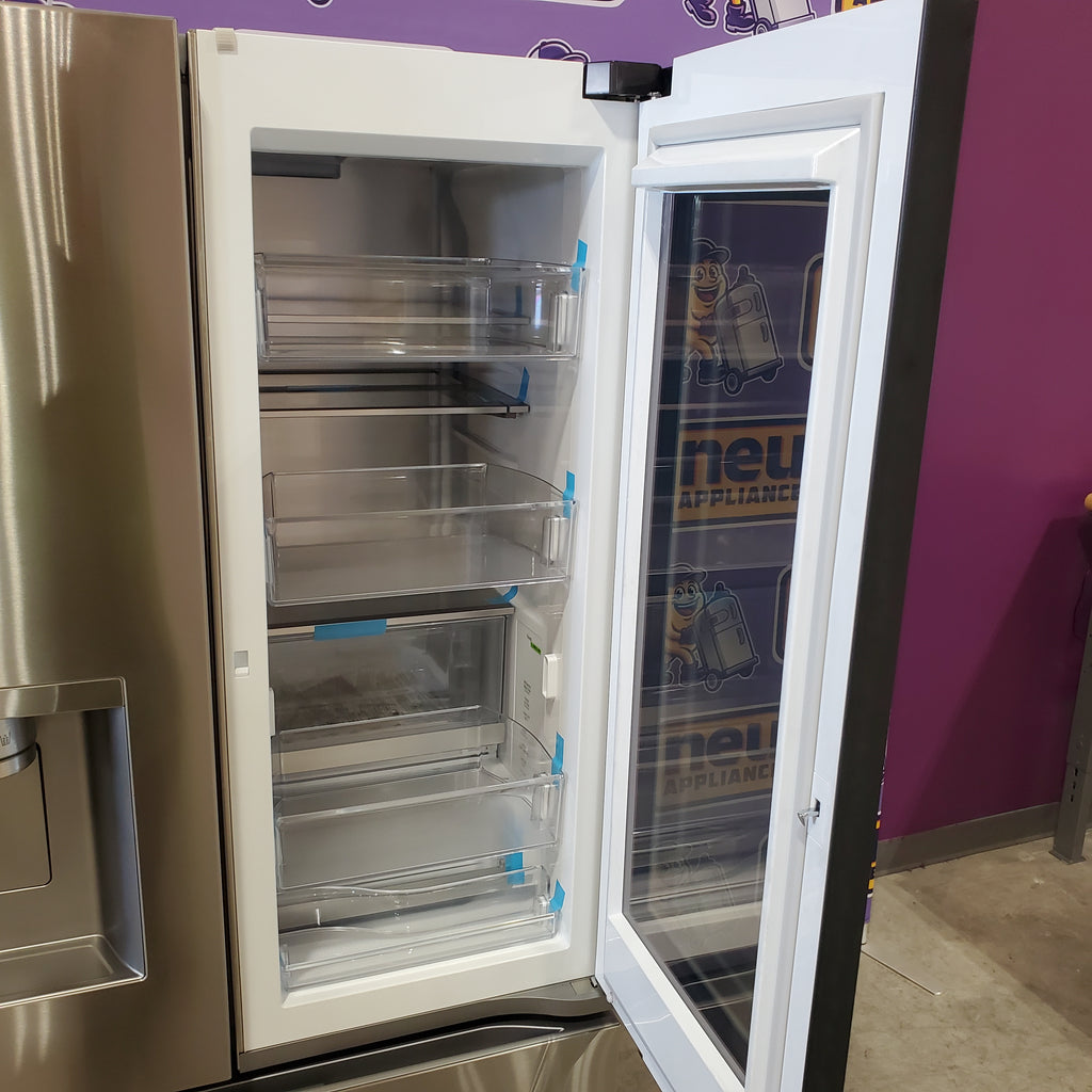 Pictures of LG 26 cu. ft. Counter-Depth French Door Refrigerator in Stainless Steel with Mirror InstaView™ LRYKC2606S - Open Box - Neu Appliance Outlet - Discount Appliance Outlet in Austin, Tx