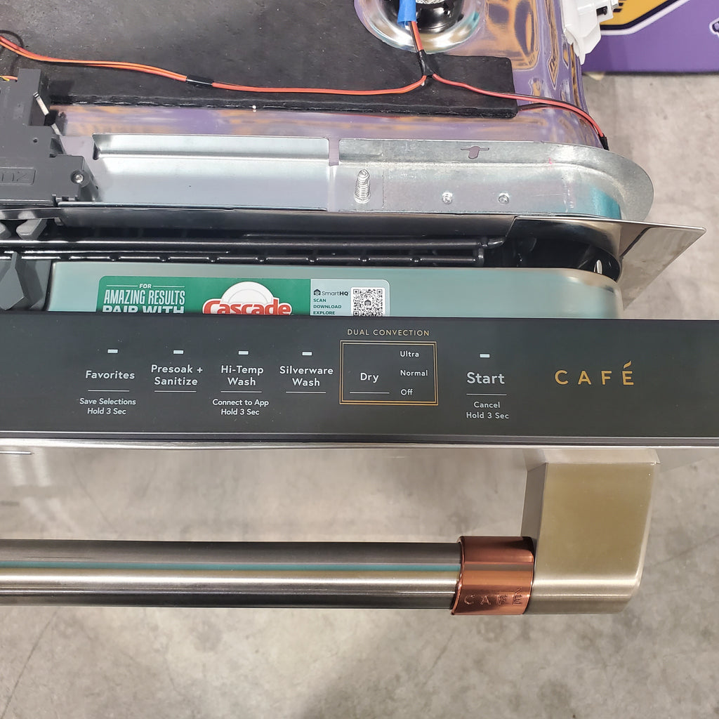 Pictures of Café™ CustomFit ENERGY STAR Stainless Interior Smart Dishwasher with Ultra Wash Top Rack and Dual Convection Ultra Dry, LED Lights, 39 dBA CDT888P2VS1 - Open Box - Neu Appliance Outlet - Discount Appliance Outlet in Austin, Tx