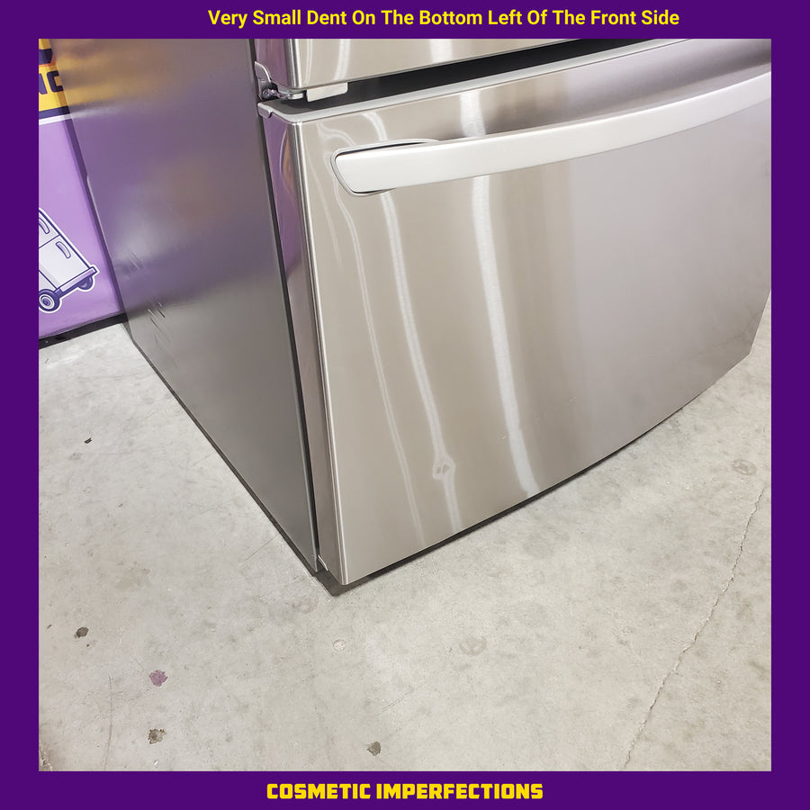 LG 28 cu. ft. 3 Door French Door, Ice and Water with Single Ice Maker in Printproof Stainless Steel LRFS28XBS - Scratch & Dent (Moderate)