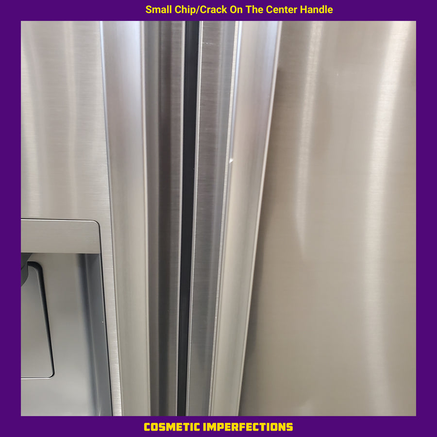 LG 27 cu. ft. Smart Side-by-Side Refrigerator with Smooth Touch Ice & Water Dispenser LL27T3530S - Scratch & Dent (Moderate)