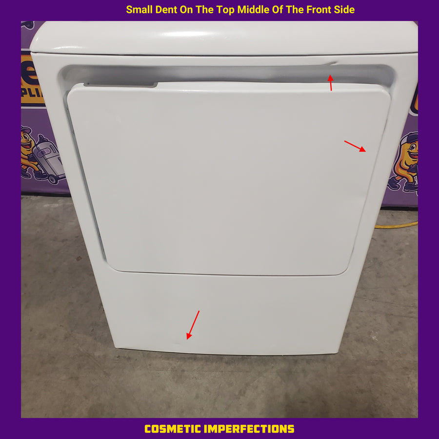 GE White Electric Aluminized Alloy Drum 7.2 Cu. Ft. Dryer with Sensor Dry and Extended Tumble GTD45EASJWS - Certified Refurbished