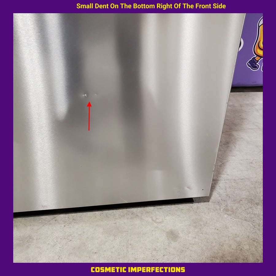 LG Counter-Depth 25.5-cu ft 36-in Wide French Door Refrigerator with Ice Maker ENERGY STAR Certified in PrintProof Stainless Steel LF26C6230V - Scratch & Dent (Moderate)