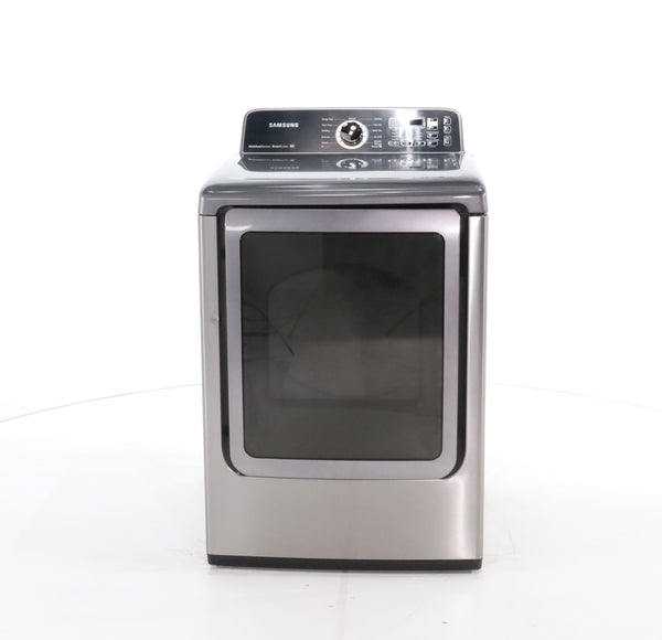 Platinum Samsung 7.3 cu. ft. Gas Dryer with Smart Care- Certified Refurbished
