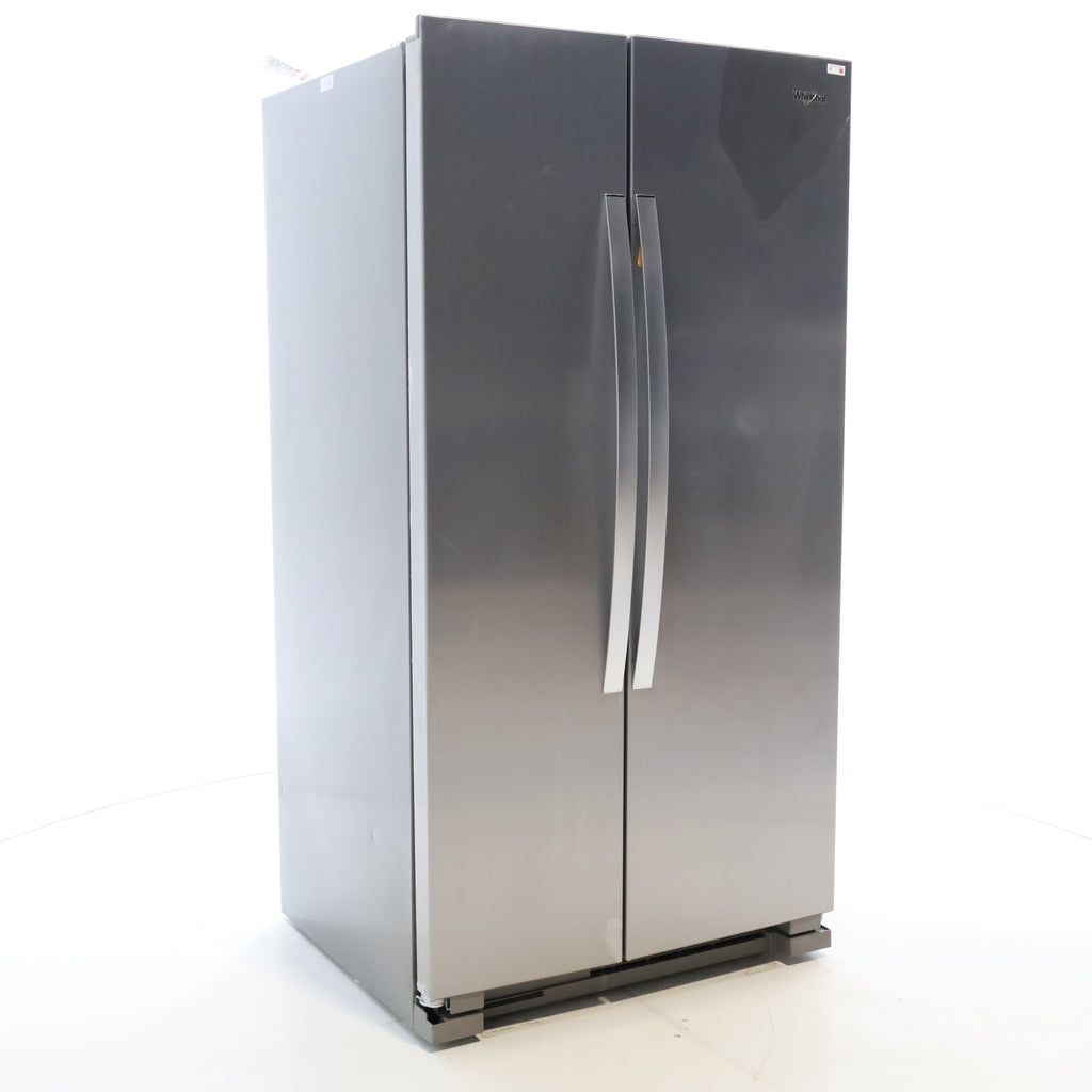 Pictures of Monochromatic Stainless Steel Whirlpool 25 cu. ft. Side by Side Refrigerator with Electronic Temperature Controls - Open Box - Neu Appliance Outlet - Discount Appliance Outlet in Austin, Tx