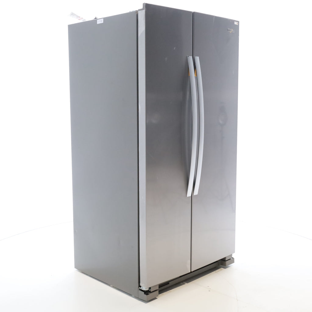 Pictures of Monochromatic Stainless Steel Whirlpool 25 cu. ft. Side by Side Refrigerator with Electronic Temperature Controls - Open Box - Neu Appliance Outlet - Discount Appliance Outlet in Austin, Tx