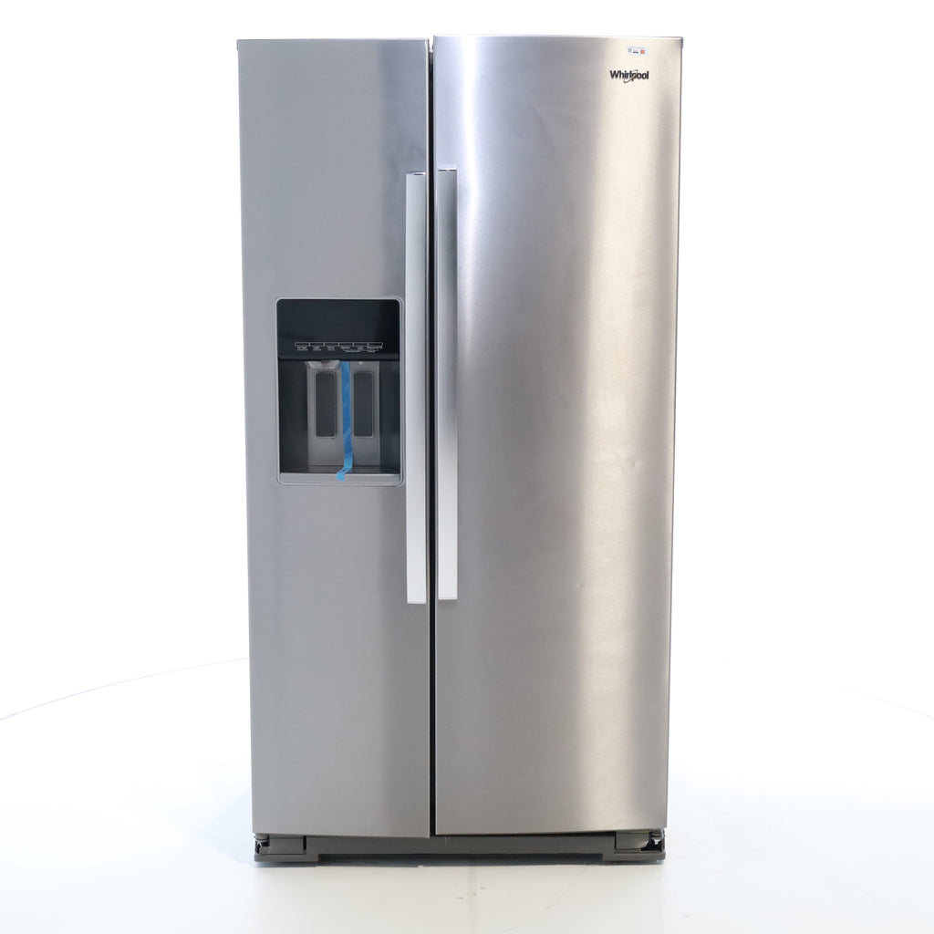 Pictures of Fingerprint-Resistant Stainless Steel Whirlpool 28.49 cu. ft. Side by Side Refrigerator with In Door Ice and Water Dispenser - Open Box - Neu Appliance Outlet - Discount Appliance Outlet in Austin, Tx