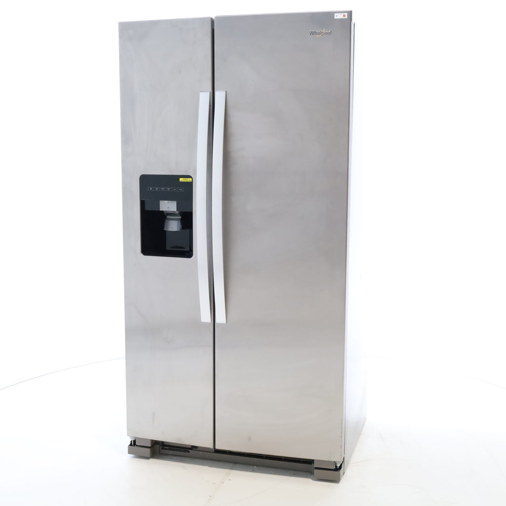 Pictures of Stainless Steel Whirlpool 24.6 cu. ft. Side By Side Refrigerator With Ice Maker - Scratch & Dent - Minor - Neu Appliance Outlet - Discount Appliance Outlet in Austin, Tx