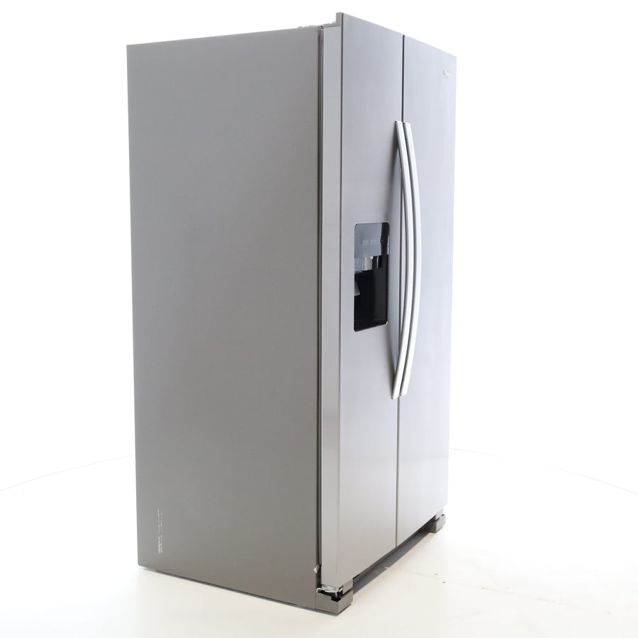 Stainless Steel Whirlpool 24.6 cu. ft. Side By Side Refrigerator With Ice Maker - Scratch & Dent - Minor