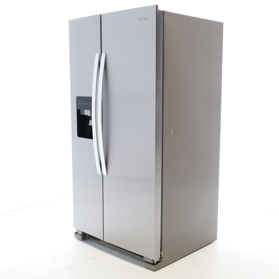 Stainless Steel Whirlpool 24.6 cu. ft. Side By Side Refrigerator With Ice Maker - Scratch & Dent - Minor