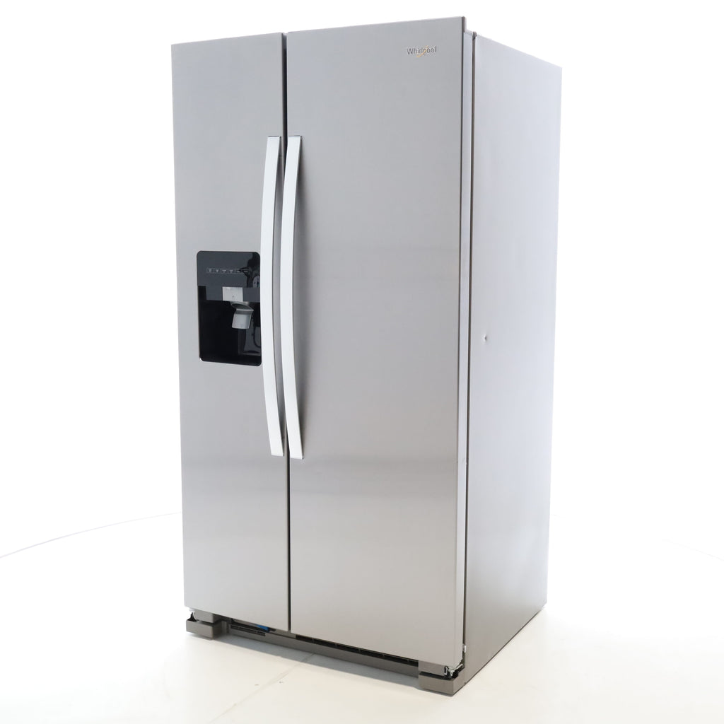 Pictures of Stainless Steel Whirlpool 24.6 cu. ft. Side By Side Refrigerator With Ice Maker - Scratch & Dent - Minor - Neu Appliance Outlet - Discount Appliance Outlet in Austin, Tx