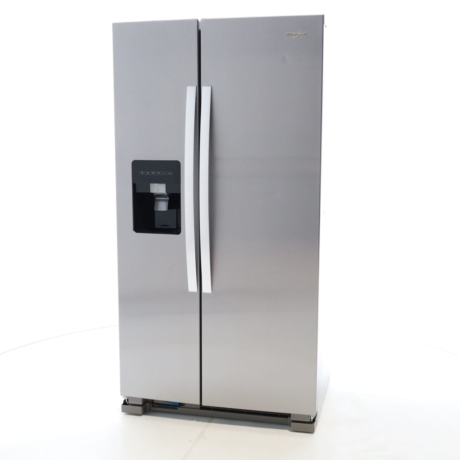 Stainless Steel Whirlpool 24.6 cu. ft. Side By Side Refrigerator With Ice Maker - Scratch & Dent - Minor