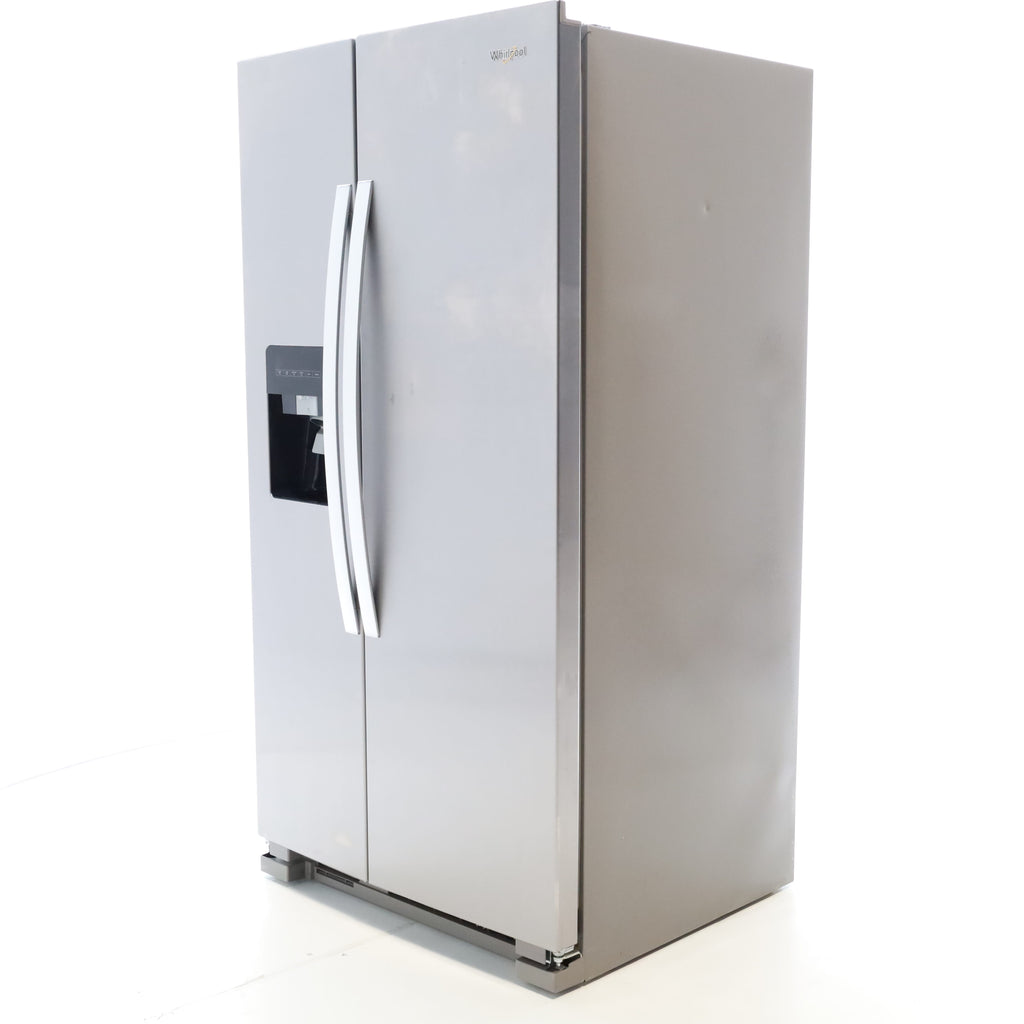 Pictures of Stainless Steel Whirlpool 24.6 cu. ft. Side By Side Refrigerator With Ice Maker - Scratch & Dent - Minor - Neu Appliance Outlet - Discount Appliance Outlet in Austin, Tx