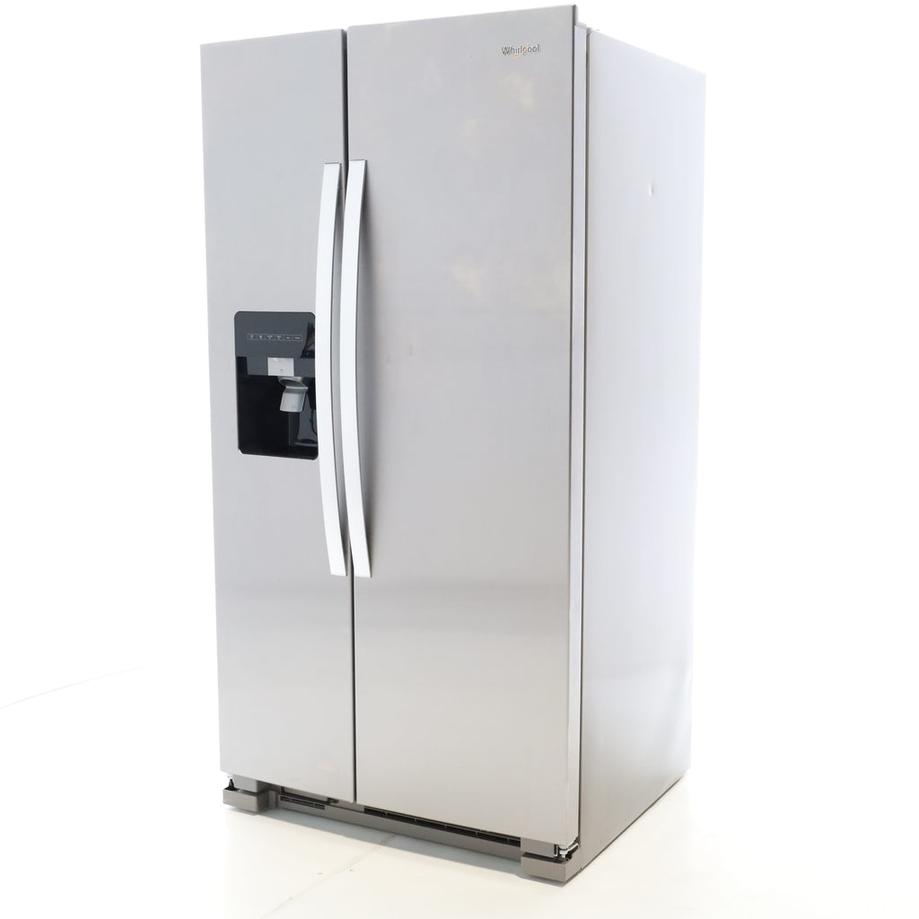 Pictures of Stainless Steel Whirlpool 24.6 cu. ft. Side By Side Refrigerator With Ice Maker - Scratch & Dent - Minor - Neu Appliance Outlet - Discount Appliance Outlet in Austin, Tx