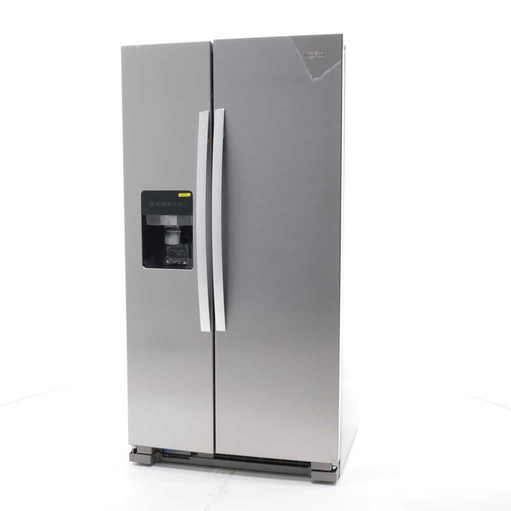 Pictures of Stainless Steel Whirlpool 24.6 cu. ft. Side By Side Refrigerator With Ice Maker - Open Box - Neu Appliance Outlet - Discount Appliance Outlet in Austin, Tx