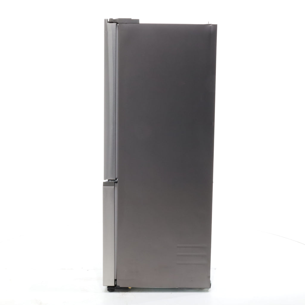 Pictures of 33 in. Wide Fingerprint Resistant Stainless Steel ENERGY STAR Smart Samsung  17.5 cu. Ft. 3 Door French Door Refrigerator with Internal Ice Maker - Scratch & Dent - Moderate - Neu Appliance Outlet - Discount Appliance Outlet in Austin, Tx