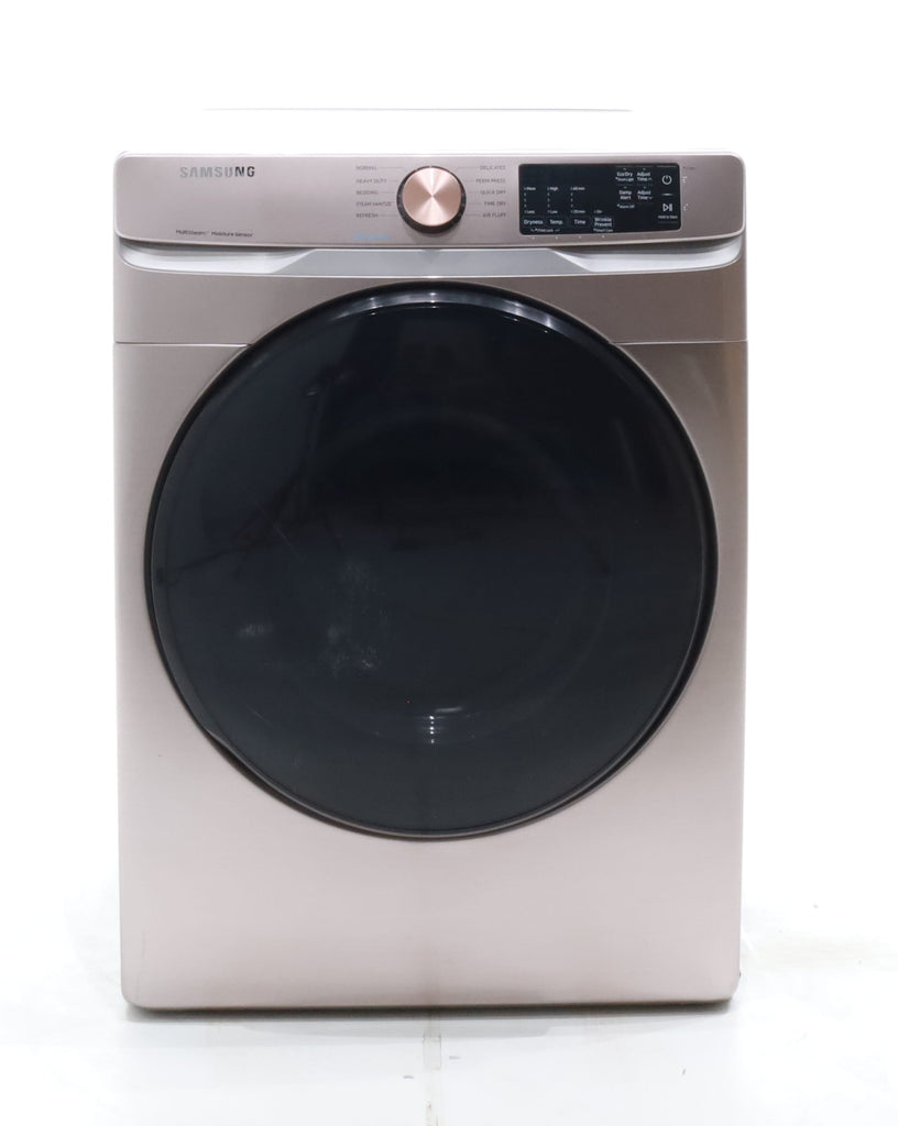 Pictures of Champagne Samsung 7.5 cu. ft. Front Load Electric Dryer with Steam Sanitize+ - Scratch & Dent - Moderate - Neu Appliance Outlet - Discount Appliance Outlet in Austin, Tx
