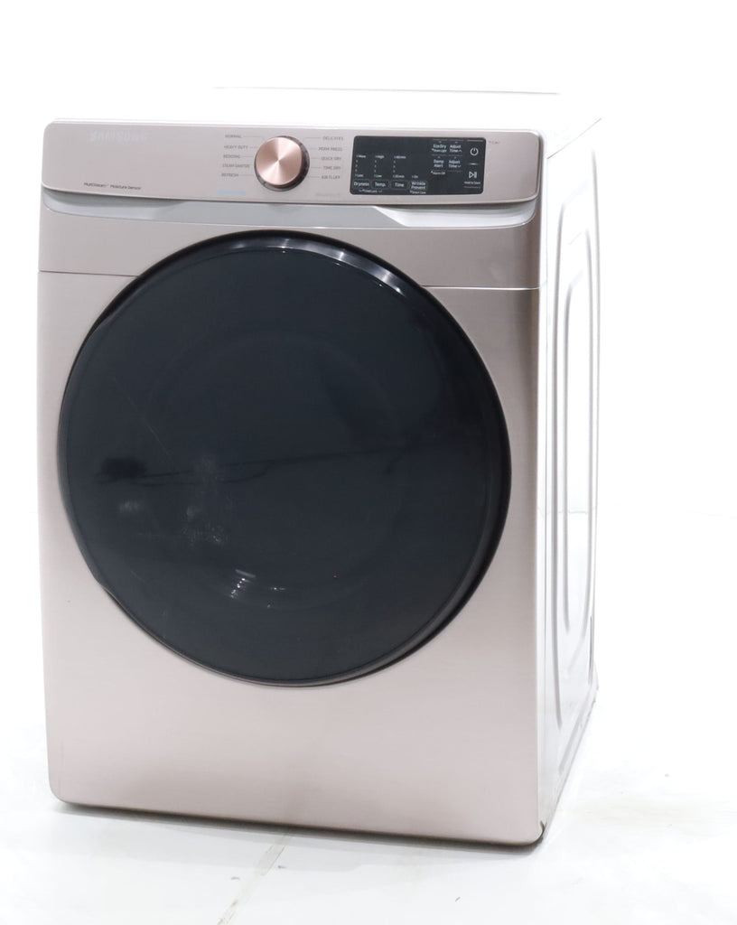 Pictures of Champagne Samsung 7.5 cu. ft. Front Load Electric Dryer with Steam Sanitize+ - Scratch & Dent - Moderate - Neu Appliance Outlet - Discount Appliance Outlet in Austin, Tx