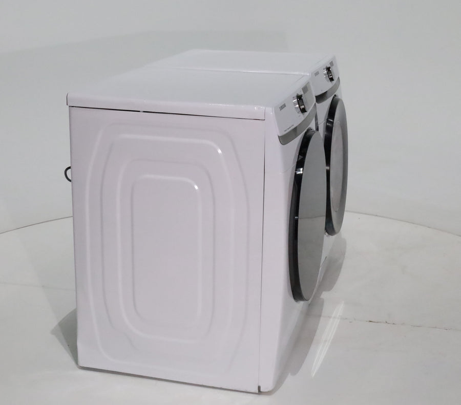 ENERGY STAR Samsung 4.5 cu. ft. Front Load Washer with Vibration Reduction and 7.5 cu. ft. Front Load Gas Dryer with Steam - Scratch & Dent - Moderate