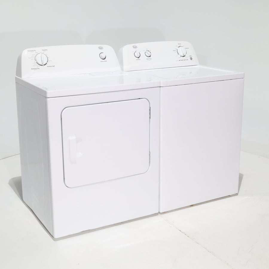 Roper 3.6 cu. ft. Top Load Washing Machine with Status Indicator Lights and 6.5 cu. ft. Electric Dryer with Wrinkle Prevent - Certified Refurbished
