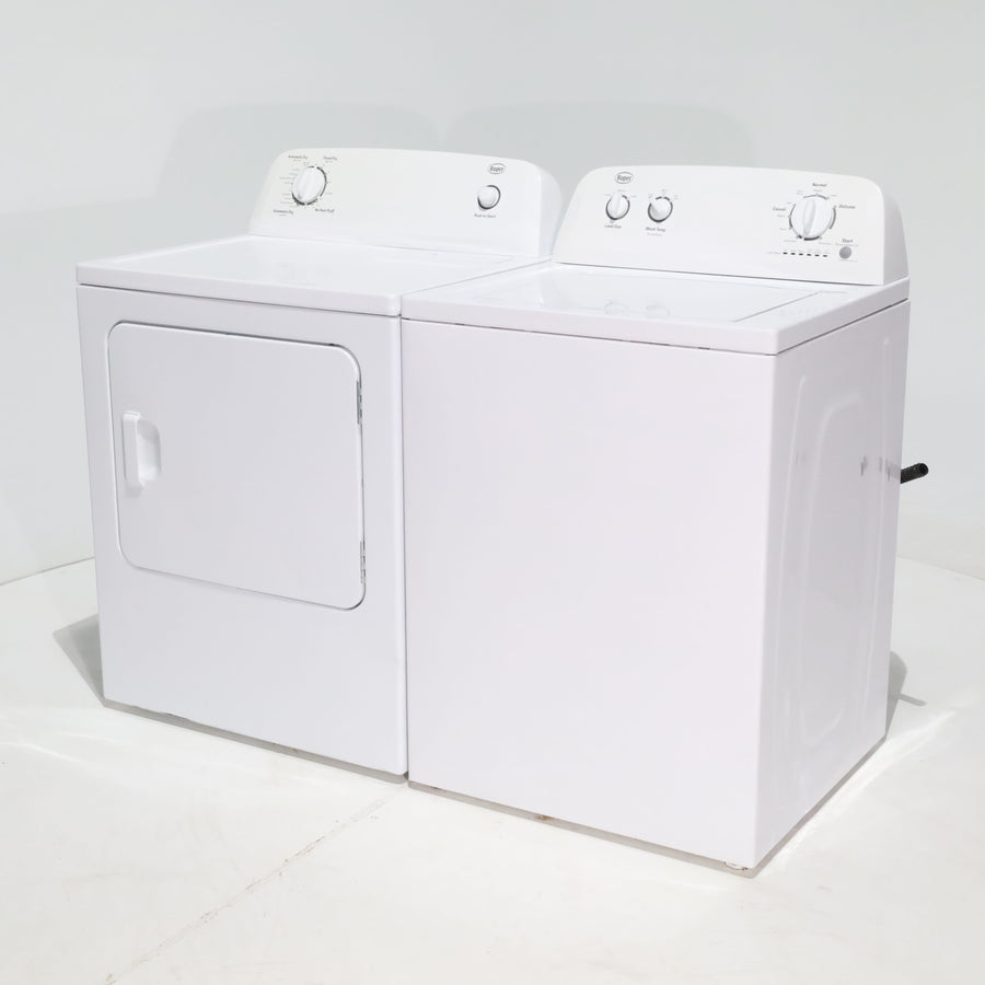 Roper 3.6 cu. ft. Top Load Washing Machine with Status Indicator Lights and 6.5 cu. ft. Electric Dryer with Wrinkle Prevent - Certified Refurbished