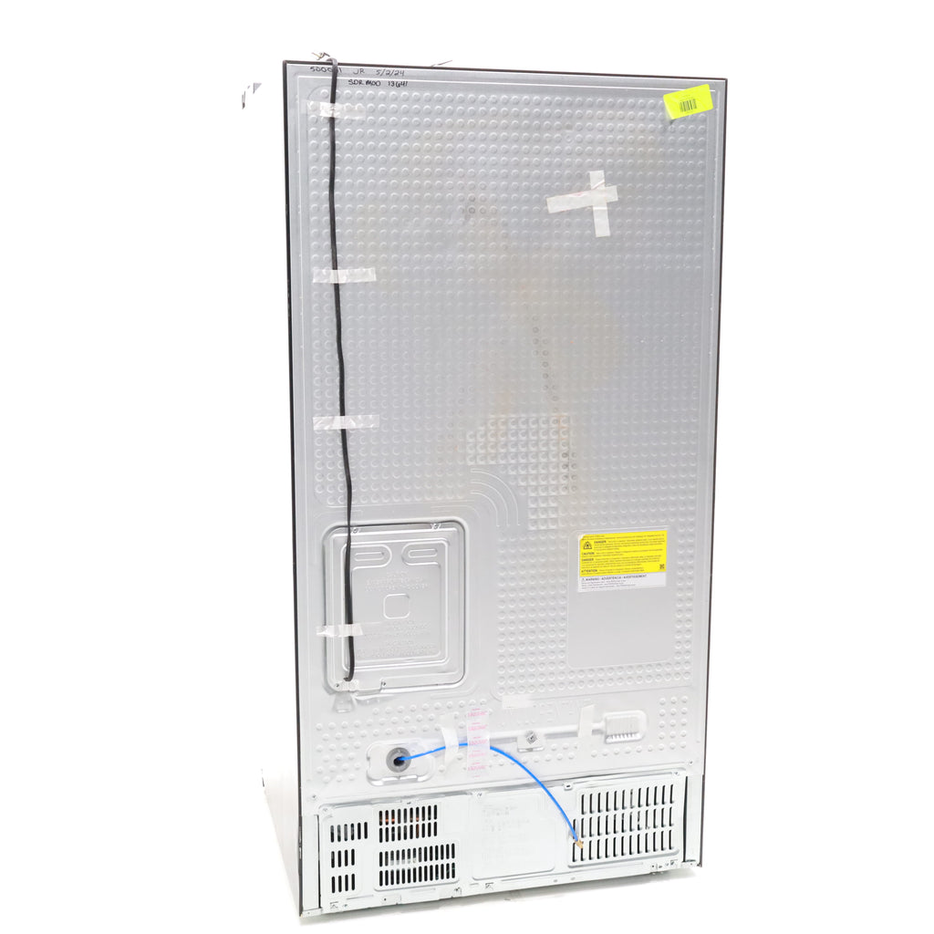 Pictures of Fingerprint Resistant Black Stainless Steel ENERGY STAR Samsung 27.4 cu. ft. Side by Side Refrigerator with Exterior Water and Ice Dispenser - Scratch & Dent - Moderate - Neu Appliance Outlet - Discount Appliance Outlet in Austin, Tx