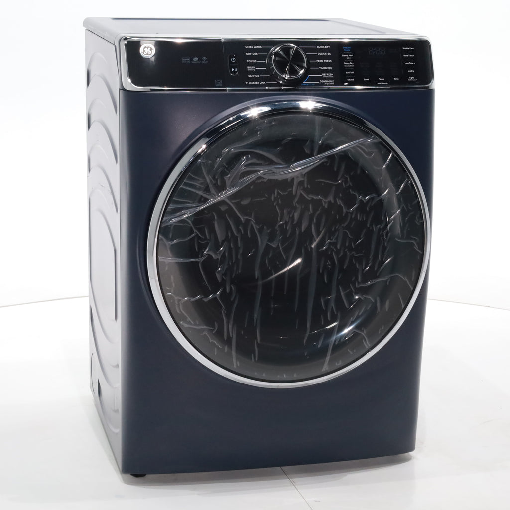 Pictures of Sapphire Blue GE 7.8 cu. ft. Smart Front Load Gas Dryer with Steam - Scratch & Dent - Minor - Neu Appliance Outlet - Discount Appliance Outlet in Austin, Tx