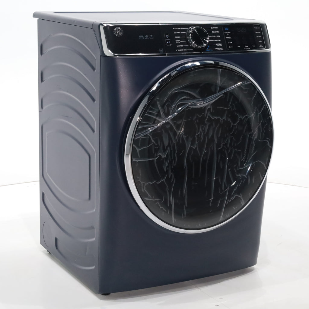 Pictures of Sapphire Blue GE 7.8 cu. ft. Smart Front Load Gas Dryer with Steam - Scratch & Dent - Minor - Neu Appliance Outlet - Discount Appliance Outlet in Austin, Tx