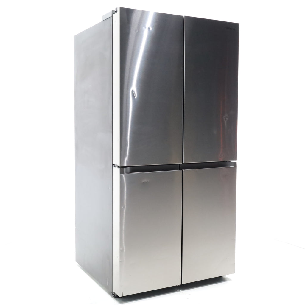 Pictures of Counter Depth Fingerprint Resistant Stainless Steel ENERGY STAR Samsung 22.8 cu. ft. 4 Door Flex Refrigerator with Beverage Center - Scratch & Dent - Moderate - Neu Appliance Outlet - Discount Appliance Outlet in Austin, Tx