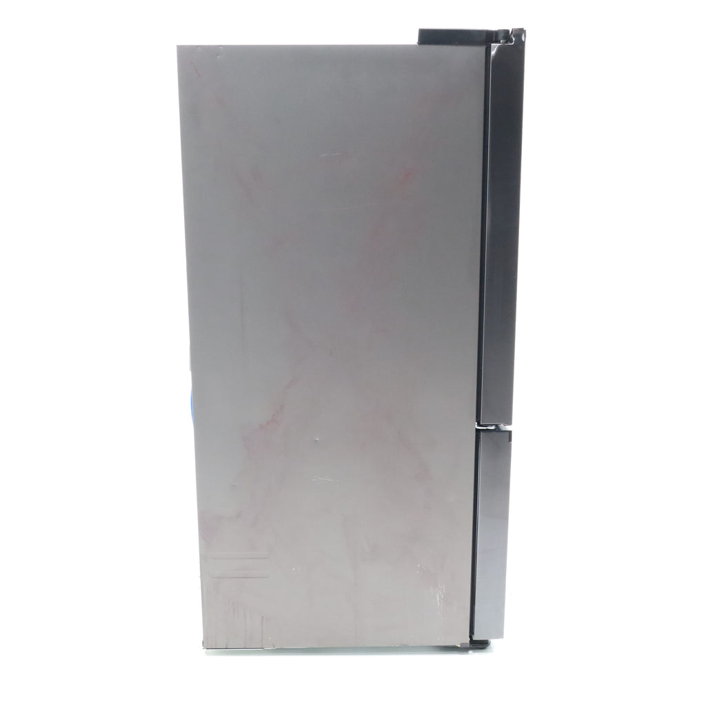 Pictures of 30 in. Fingerprint Resistant Stainless Steel ENERGY STAR Samsung 22 cu. ft. 3 Door French Door Refrigerator with Exterior Water and Ice Dispenser - Scratch & Dent - Moderate - Neu Appliance Outlet - Discount Appliance Outlet in Austin, Tx