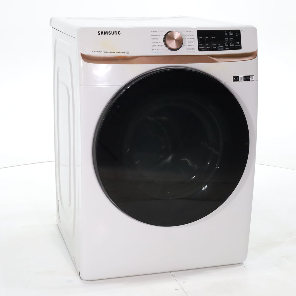 Pictures of Ivory ENERGY STAR Samsung 7.5 cu. ft. Frontload Gas Dryer with Steam - Scratch & Dent - Minor - Neu Appliance Outlet - Discount Appliance Outlet in Austin, Tx